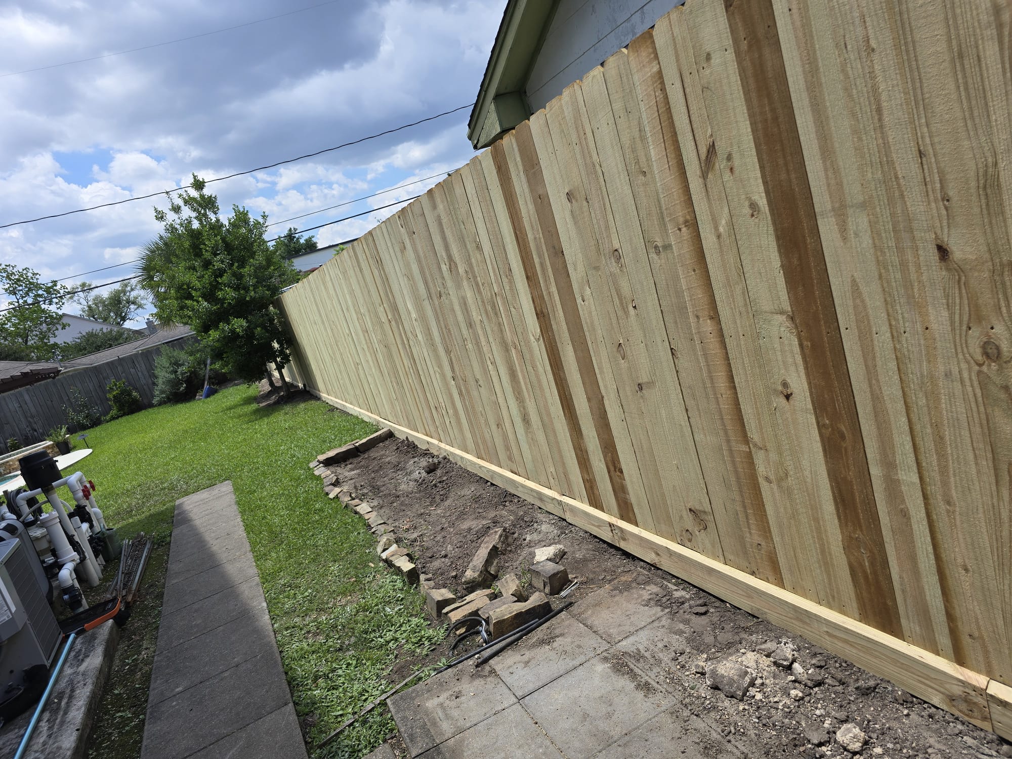 New Construction Fence Package in Cane Island, Fulshear TX